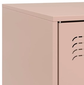 Móveis de TV 2 pcs 67x39x44 cm aço rosa