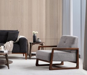 Cadeirão Athena – Cinzento Claro – 67x77x80 cm