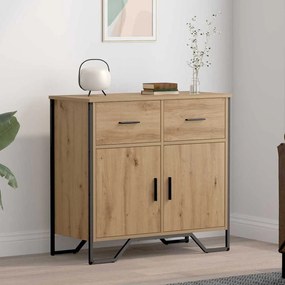 vidaXL Buffet com gaveta carvalho artisiano 79.5 x 35.5 x 74.5 cm
