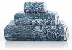 3 toalhas de banho 100% algodão - MAZE de SOREMA: Azul