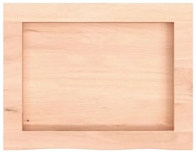 Prateleira de parede 40x30x(2-4) cm carvalho maciço não tratado