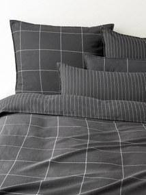 Capa de edredão reversível em flanela de algodão Noelle