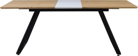 Mesa de Jantar BÉRGAMO – Extensível 160~200x90x75 cm – Base em Metal P