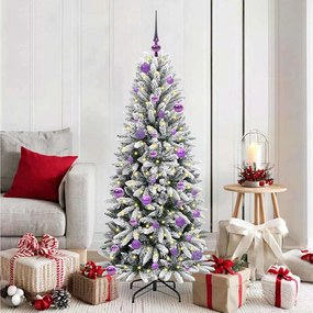 vidaXL Árvore de Natal Artificial com 150 LEDs Branco 150 cm