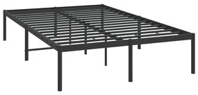 Estrutura de cama 120x190 cm metal preto