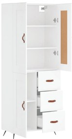 Armário alto 69,5x34x180 cm derivados de madeira branco