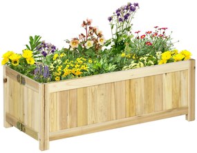 Floreira de Madeira Dobrável 70x30x25 cm – Canteiro Elevado para Culti