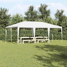 vidaXL Tenda de Festa Branco 600 x 400 x 266 cm Polietileno e Aço