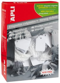 Etiquetas Autocolantes 13x34 mm Escrita Manual com Fio Apli