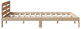 Cama sem colchão 140x190 cm madeira de pinho maciça
