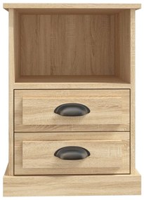 Mesas de cabeceira 2 pcs 43x36x60 cm cor carvalho sonoma