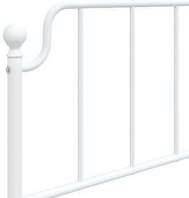 Cabeceira de cama 107 cm metal branco