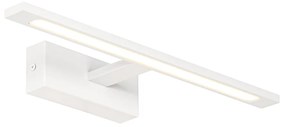 Aplique de parede branco 41,5 cm com LED IP44 - Jerre