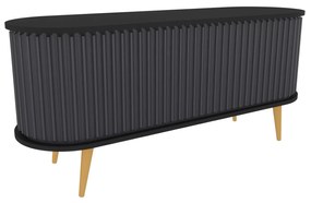 Móvel TV Stor – Preto Antracite – 140x43x64 cm