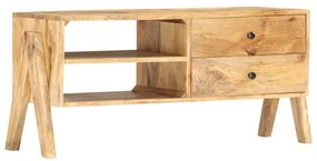 Móvel de TV 97x35x47 cm madeira de mangueira maciça
