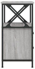Mesa cabeceira 34x35,5x70 cm derivados madeira cinza sonoma