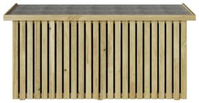 Caixa de Armazenamento 119x44x58.5 cm Madeira de Pinho Tratada