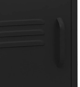 Mesa de cabeceira 35x35x51 cm aço preto