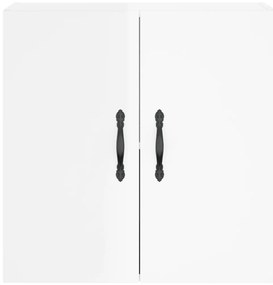 Armário de parede 60x31x60cm derivados madeira branco brilhante