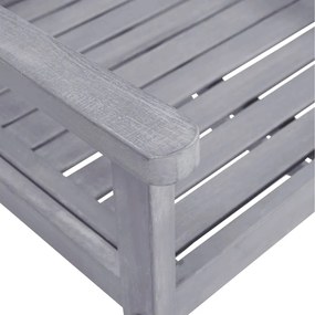 Cadeiras de jardim 4 pcs madeira de acácia maciça cinzento