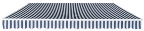 Toldo dobrável manual 400 cm azul/branco