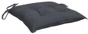 Almofadões de cadeira 6 pcs 50x50x7 cm tecido oxford antracite