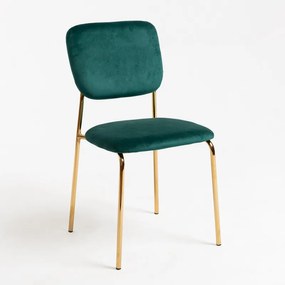 Cadeira Selin Golden Veludo - Verde