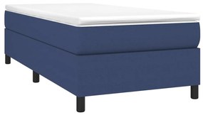 Estrutura de cama 90x200 cm tecido azul