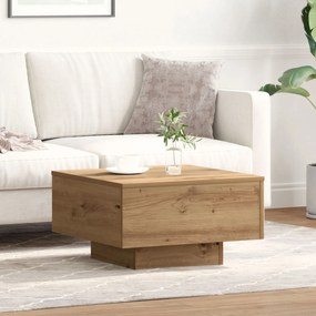 Mesa de Centro vidaXL Artisian Carvalho 55x55x31 cm em Madeira de Enge
