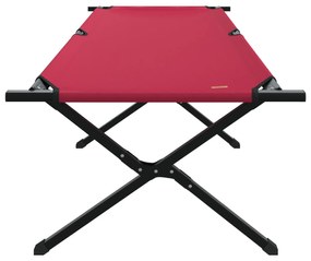 Cama de Sol Dobrável com Bolsa de Transporte Vermelha Tecido Oxford 60