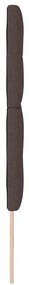 Cabeceira LED Marrom Escuro de 72 cm em Tecido