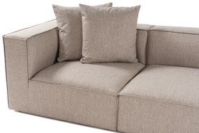 Sofá de Canto Sora – Bege Areia – 350x65x190 cm