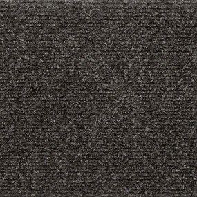 Tapetes de escada 15 pcs 65x21x4 cm tecido agulhado antracite