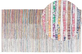 Tapete de algodão multicolor 80 x 150 cm MERSIN Beliani