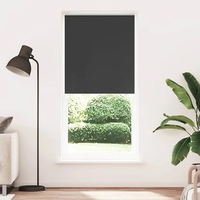 vidaXL Cortina de rolo blackout 84,4x230 cm, largura do tecido 80 cm, preta