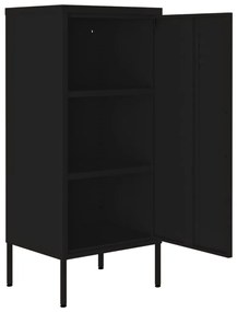 Armário de arrumação aço 42,5x35x101,5 cm preto