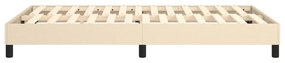 Estrutura de cama sem colchão 120x200 cm tecido cor creme