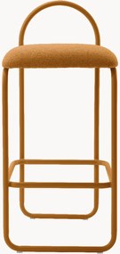 Banco de balcão em bouclé com assento estofado Angui