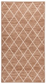 vidaXL Tapete/passadeira 80x200 cm castanho-claro