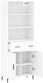 Armário alto 69,5x34x180 cm derivados de madeira branco