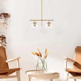 Candeeiro de Teto Roe – Dourado Brilhante – 52 x 15 x 36-76 cm