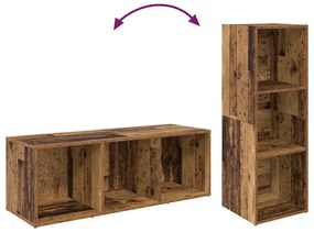 Conjunto de móvel de TV 2 pcs Madeira Antiga 37 x 35 x 107 cm