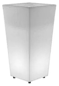 VASO MELISA 30 (58 CM)  COM LUZ LED RGB SOLAR + BATERIA RECARREGÁVEL HOTEL, CASA, JARDIM, RESTAURANTE, BAR