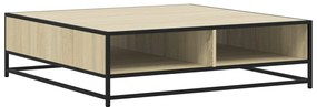 Mesa centro 100x100x30 cm deriv. madeira/metal carvalho sonoma
