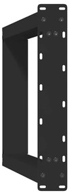 Pés de mesa de jantar em forma de U, 2 peças, preto, 50x(72-73) cm, aç