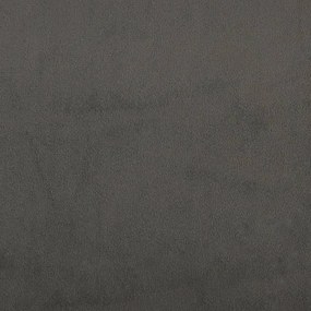Cama com molas/colchão 140x190 cm veludo cinzento-escuro