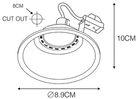 LED Foco de encastrar branco lâmpada-WiFi GU10 - DEPT Design,Moderno