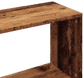 Estante 97,5x29,5x100 cm contraplacado madeira velha