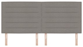 Cabeceira Design Linhas Taupe 200 cm Tecido