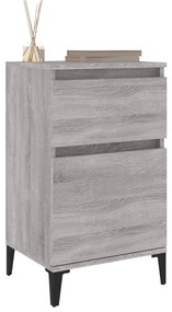 Mesas de cabeceira 2 pcs 40x35x70 cm cinzento sonoma